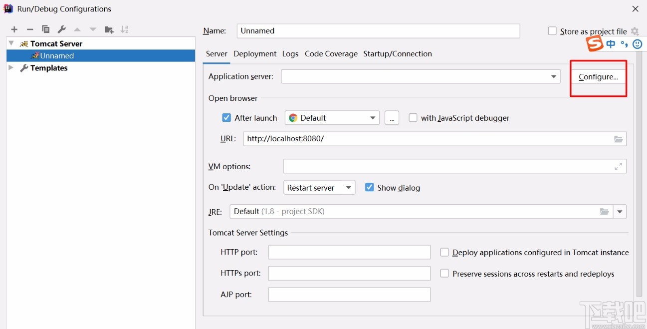 IntelliJ IDEA配置Tomcat服務器的方法